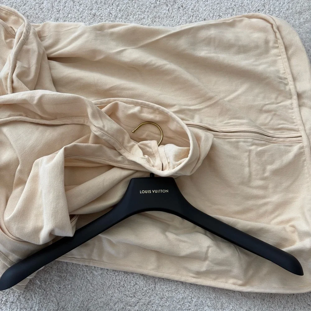 Louis Vuitton Beige Garment Bag & Logo Hanger